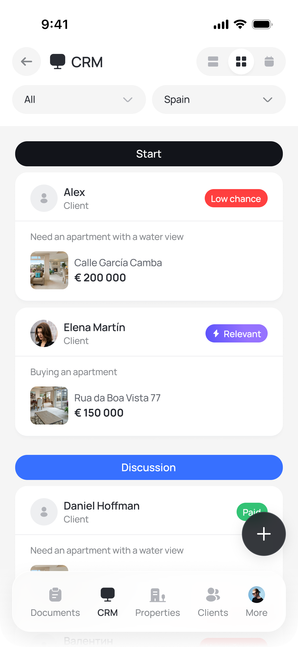 Data points on top of landscape